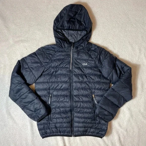 Lole Navy Blue Lightweight Packable Mini  Puffer Coat - Picture 2 of 14